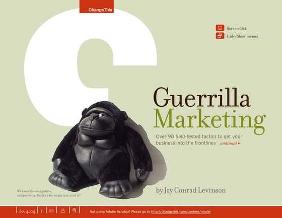 Guerrilla marketing   over 90 field-tested tactics to get your business into ...