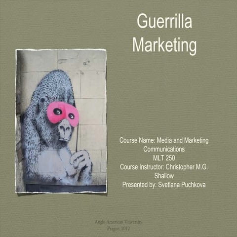 Guerrilla Marketing presentation