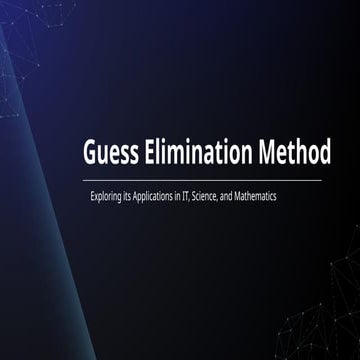 Guess Elimination Method In IT feild by sir Ritesh Kumar.pptx