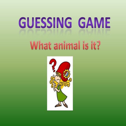 Guessing game wild animals.pps