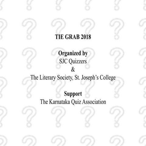 Guesstalt - College General Quiz - Finals - Tie Grab 2019