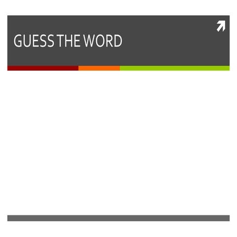Guess the word contest