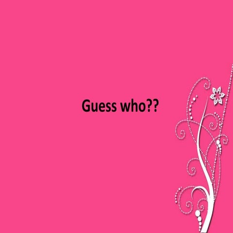 Guess who is this person