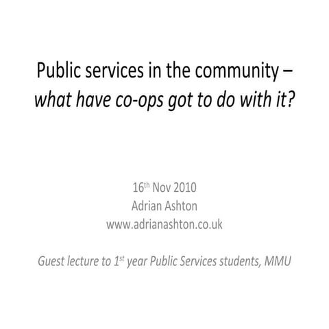 co-ops delivering public services in the Big Society