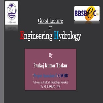Engineering Hydrology Pptx