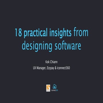 16 Practical Insights from Designing Software