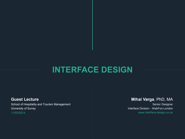 Interface Design