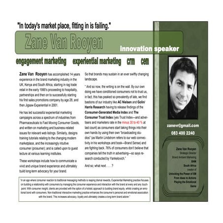 Guest speaker biography