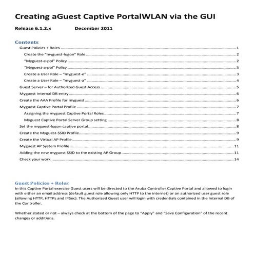 Guest wlan via gu iv3