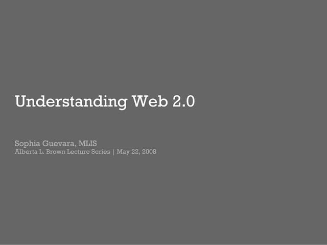 Alberta L. Brown Presentation - Sophia