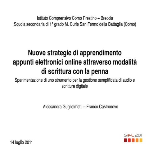 Nuove strategie di apprendimento con la PulsePen