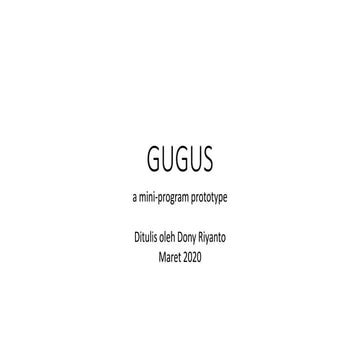 GUGUS-a mini program prototype