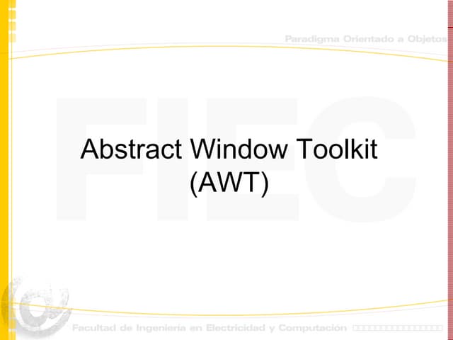 AWT- JAVA