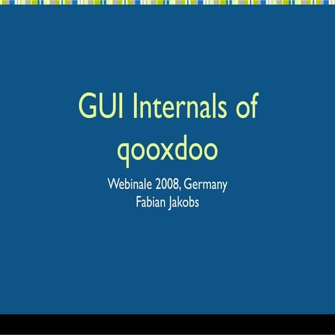 Gui Internals of qooxdoo
