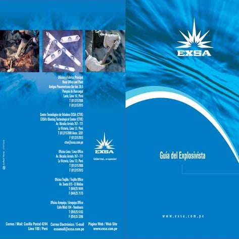 Guia de manejo de explosivos