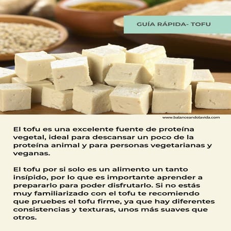Guía para cocinar tofu | PDF