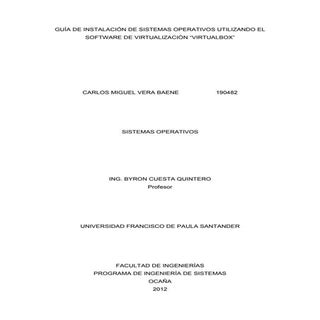 Guia paso a paso virtual box