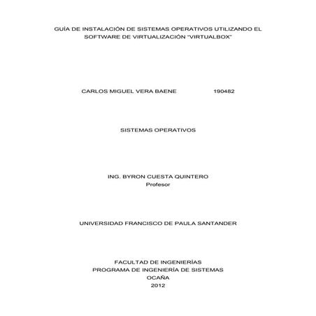 Guia paso a paso virtual box