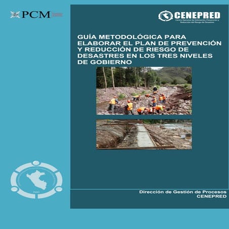 Cenepred elab. plan de prevencion y reduccion de riesgo de desastres | PDF