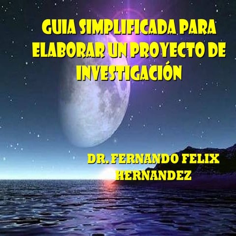 Pasos para elaborar un proyecto de investigacion | PPTX