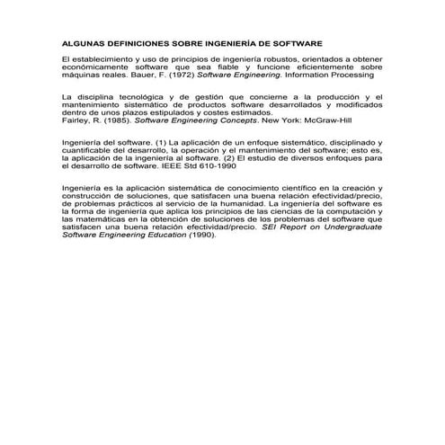 Que es Ingenieria del Software?,