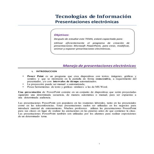 Guia #1 presentaciones electrónicas
