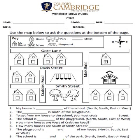 Worksheet 1 people of school | PDF