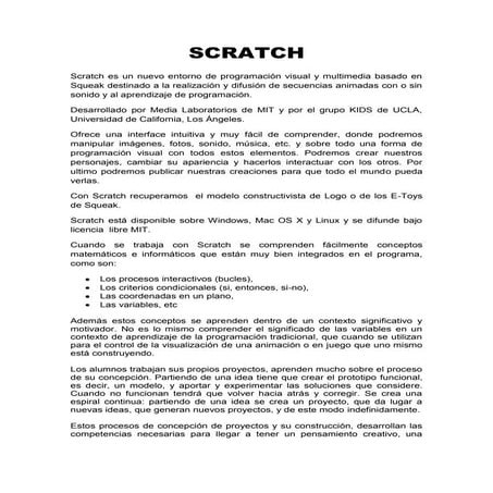 Scratch movimiento por teclado | PPTX