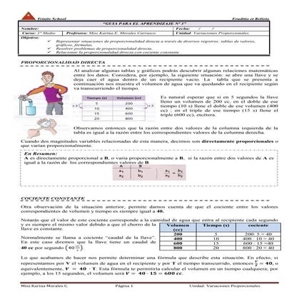 proporcionalidad directa - karina moraes