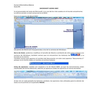 Guia #4   microsoft word 2007(actua...