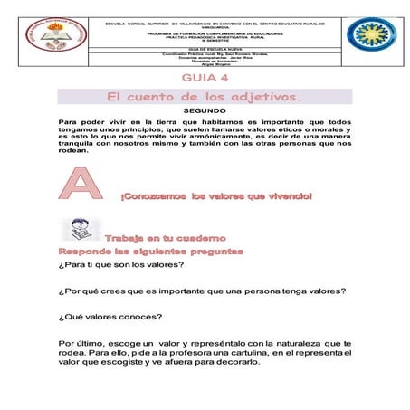 Guia 4 proyecto valores