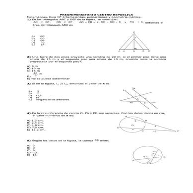 Guia 4 semejanzas, proporciones y geometria metrica