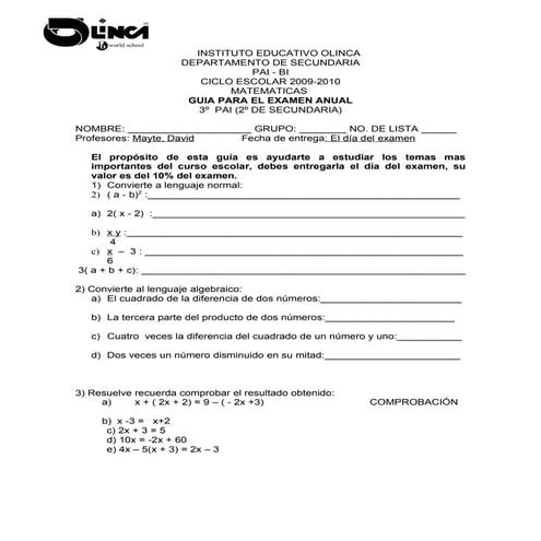 Guia anual 3° pai 2010