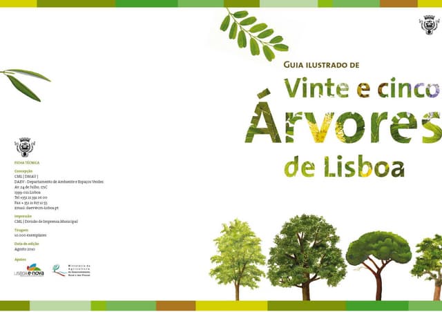 Guia ilustrado de 25 Árvores de Lisboa