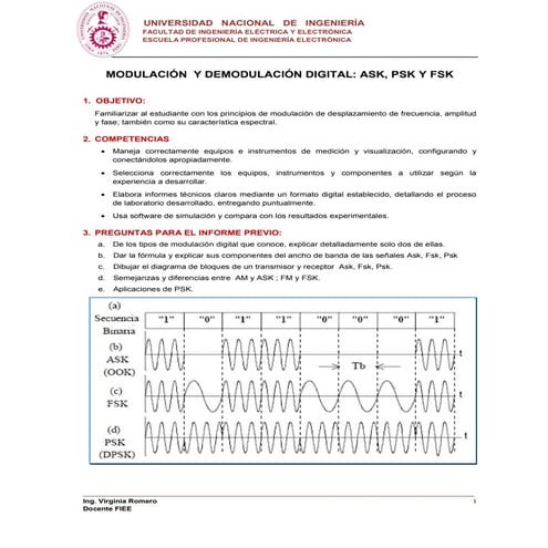 Guia ASK, PSK y FSK | PDF