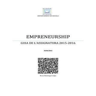 Guia assignatura emprenedoria