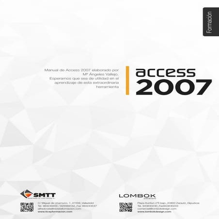 Guía de aprendizaje de Access 2007 | PDF