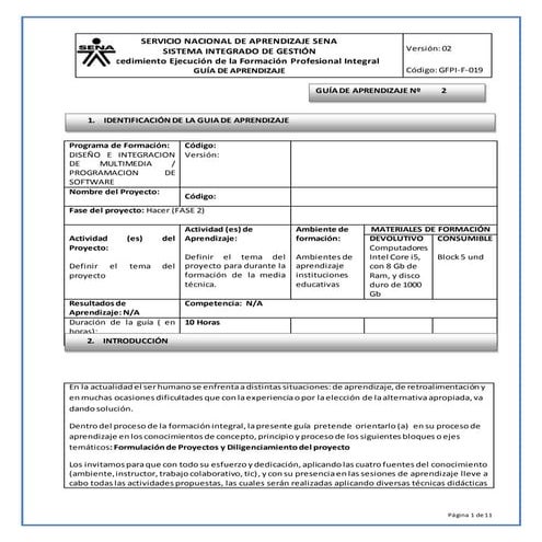 Guia de aprendizaje proyecto SENA