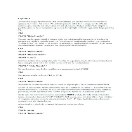 Guia de como usar qbasic