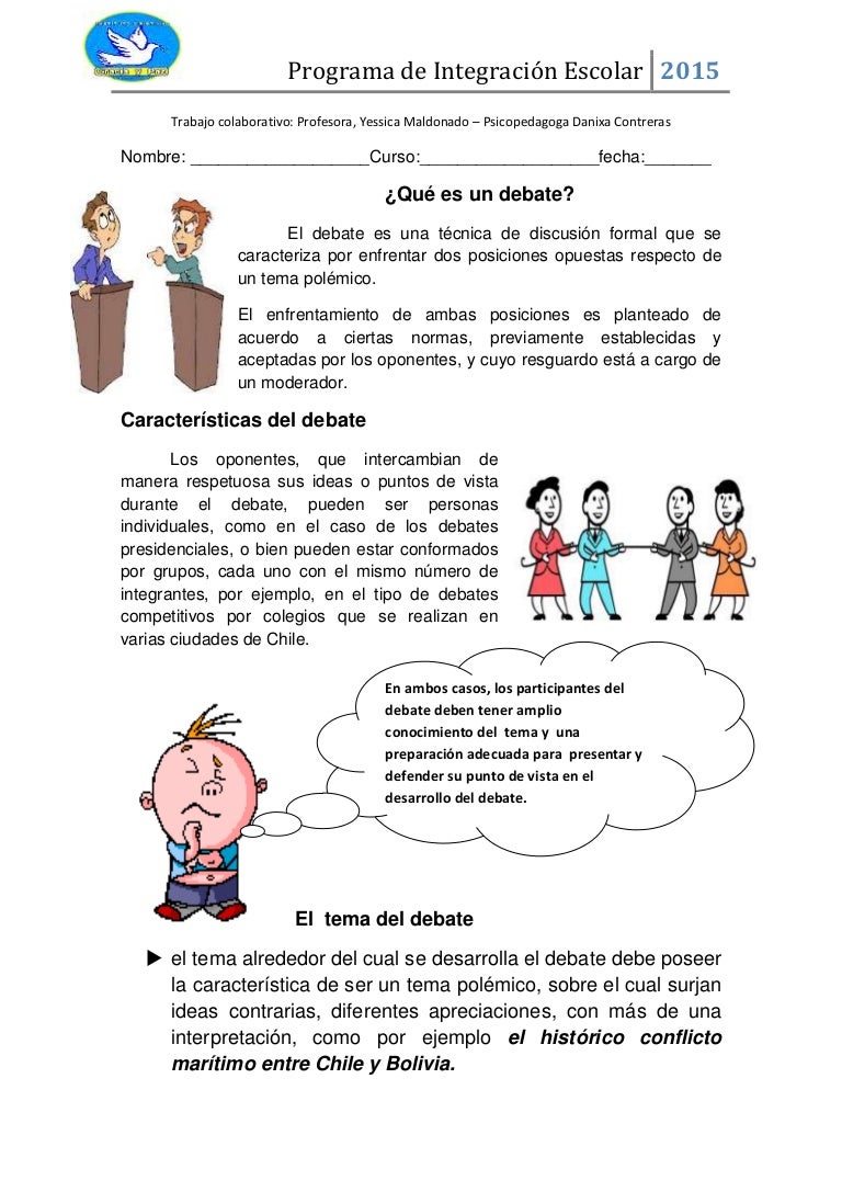 Guia de el debate Guia de el debate