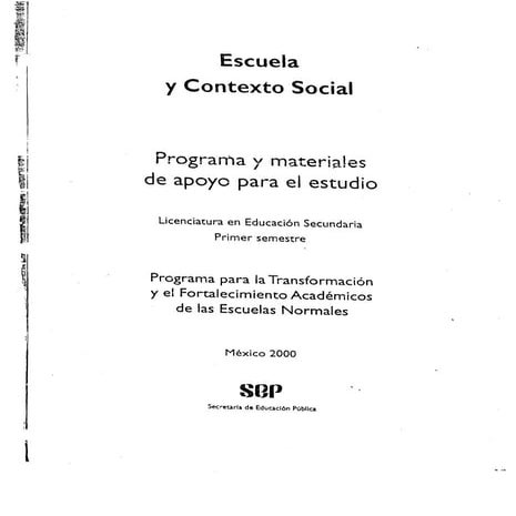 Guia de estudio escuela y contexto social