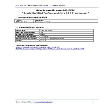Guia de estudio OCP Java SE 7 Programmer