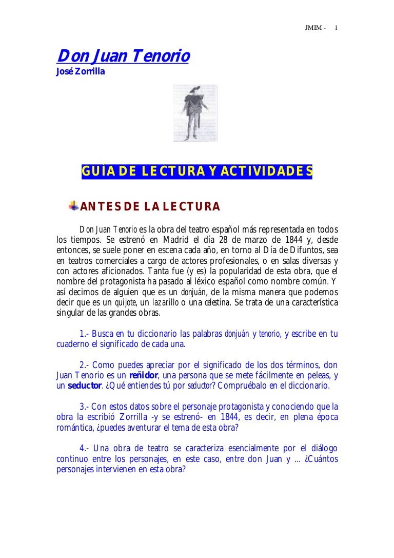 Don Juan Tenorio Pdf Pdf Don Juan