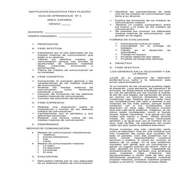 Guia de lenguaje grado 5 medios de comunicacion (1)