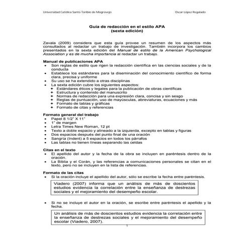 Guia del estilo apa | PDF
