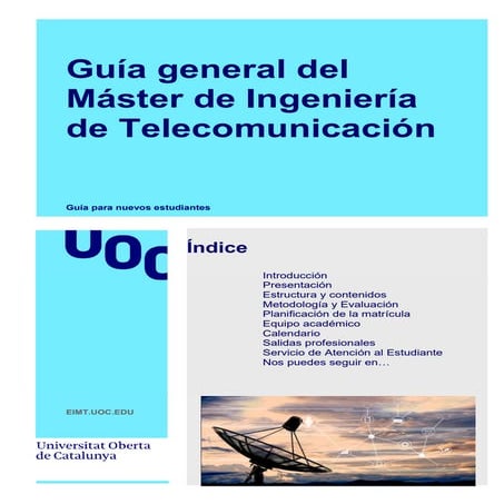 Guia del Máster de Ingeniería de Telecomunicación UOC