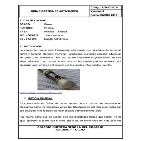 Guia de musica 5 1 periodo