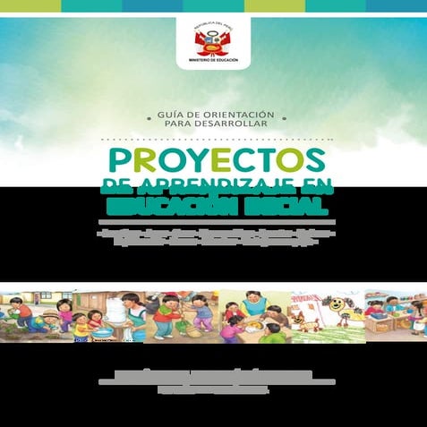 Proyectos de Aprendizaje en Educación Inicial | PDF