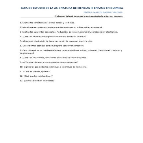 Guia de quimica