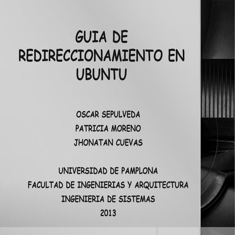 Guia de redireccionamiento en ubuntu